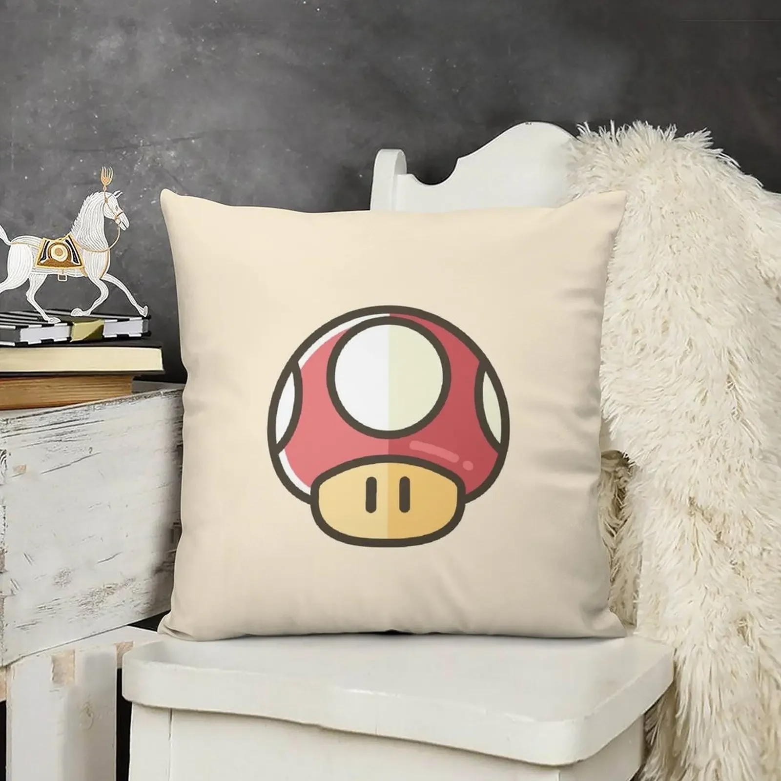 Декоративная подушка Super Fungo чехол для дивана в клетку