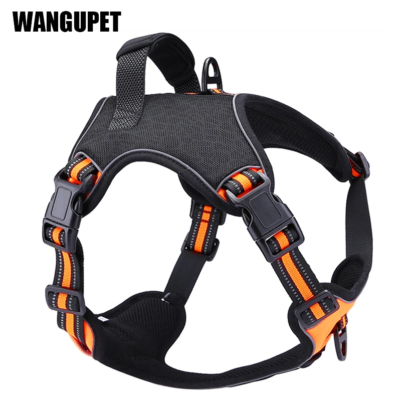 

Светоотражающая нейлоновая шлейка для собак, Регулируемый жилет, Хаски, французский бульдог, для прогулок и бега