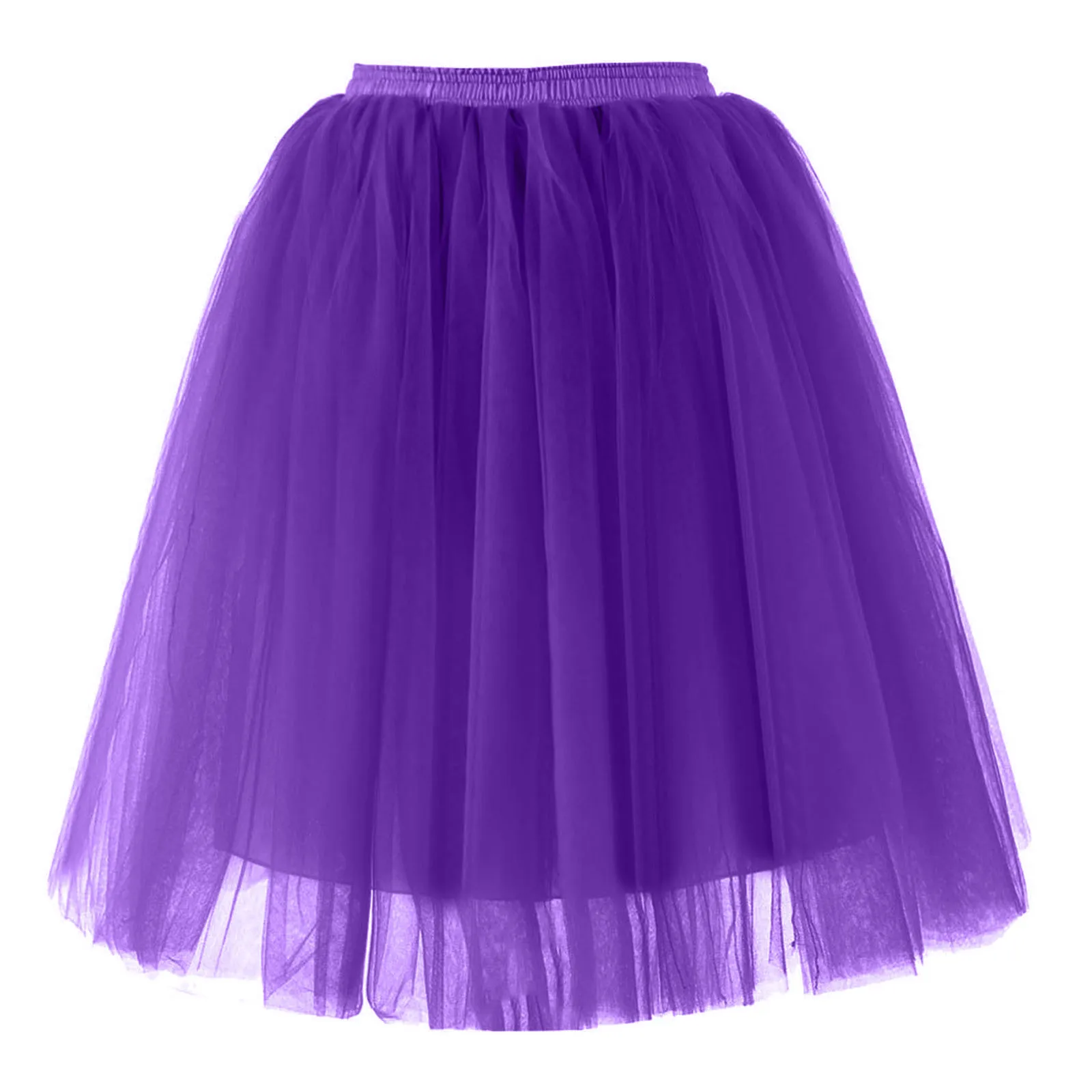 Женская винтажная Тюлевая юбка короткая юбка-пачка до колена нарядная балетная