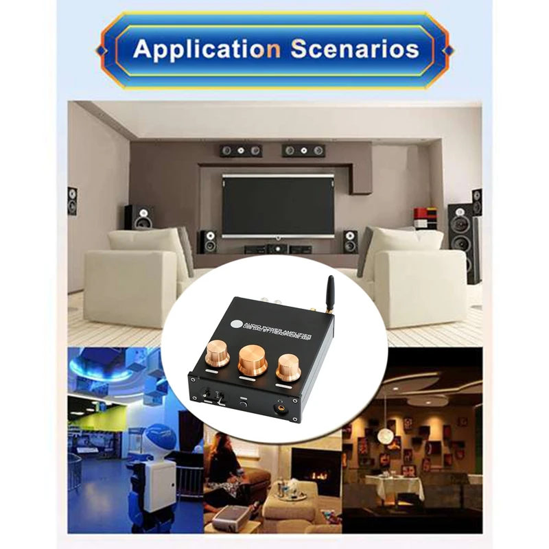 

Top Deals D50E Digital Power Amplifier TPA3116 50Wx2/4Ω Dual Channel Bluetooth 5.0 USB Optical Coaxial Audio Power Amplifier