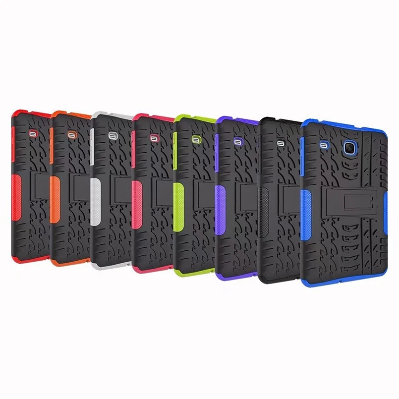 Бронированный противоударный чехол-подставка из ТПУ и ПК для планшета Samsung Galaxy Tab