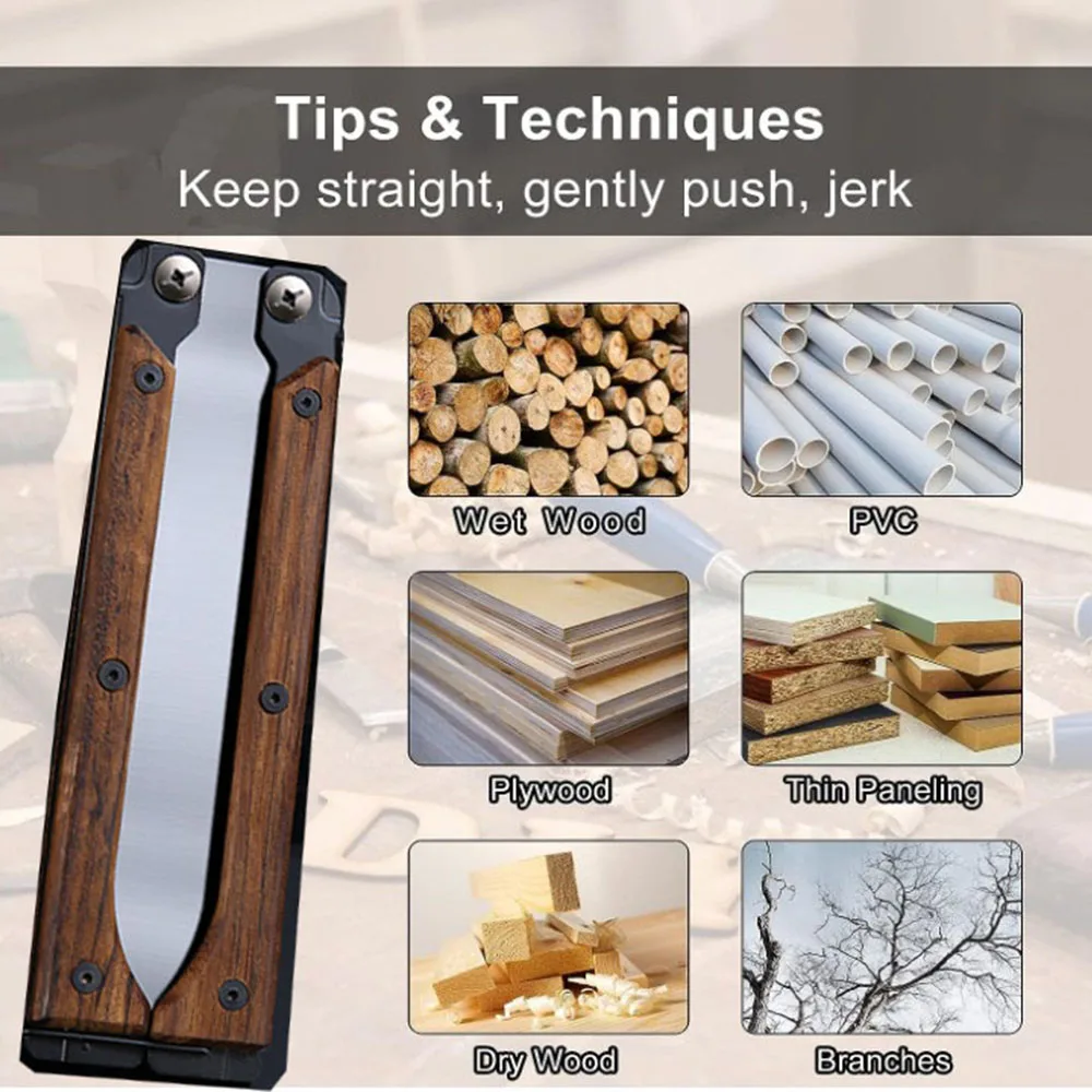 

Folding Hand Saw Steel Blade Double Edges Pull Flush cut Saw Woodworking Camping Mini Hand Tools for Wood plastic