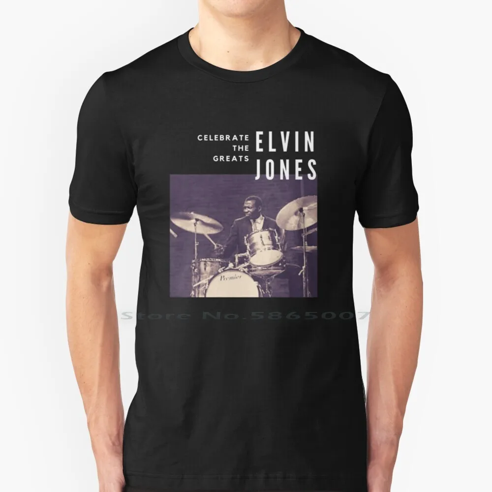 

Elvin Jones : Great Jazz Drummer / Musician T Shirt 100% Cotton Elvin Jones John Coltrane Jazz Drummer Jazz Musician Black