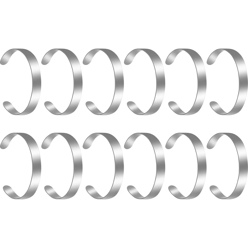 12-шт. Заготовки для изготовления ювелирных изделий манжеты серебряные