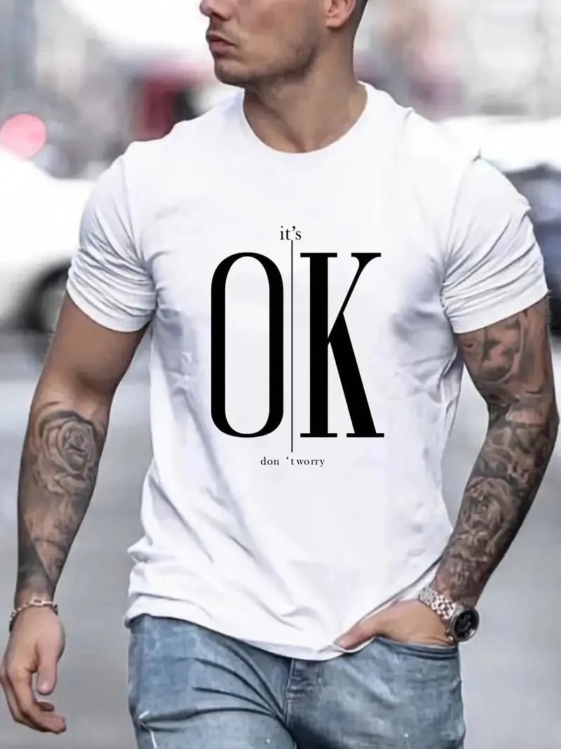 

It's OK - Don't Worry Men's Comfort Tee - Look Stylish and Feel Relaxed!2023New