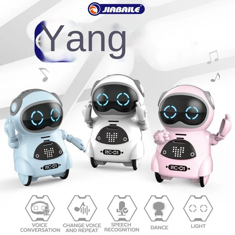 

Mini pocket robot multi-kinetic children's voice intelligent little treasure toy
