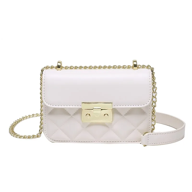 

Solid Color Leather Shoulder Messenger Bag 2022 New Ladies Chain Handbags Fashion Casual Shopping Bag Multi-layer Envelope Bag