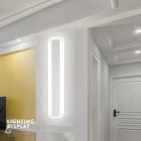 Modern Led Wall Lights Simple Bathroom Mirror Lamp Fixtures Long Shade Acrylic Bath Mirror Lamps Home Wall Light