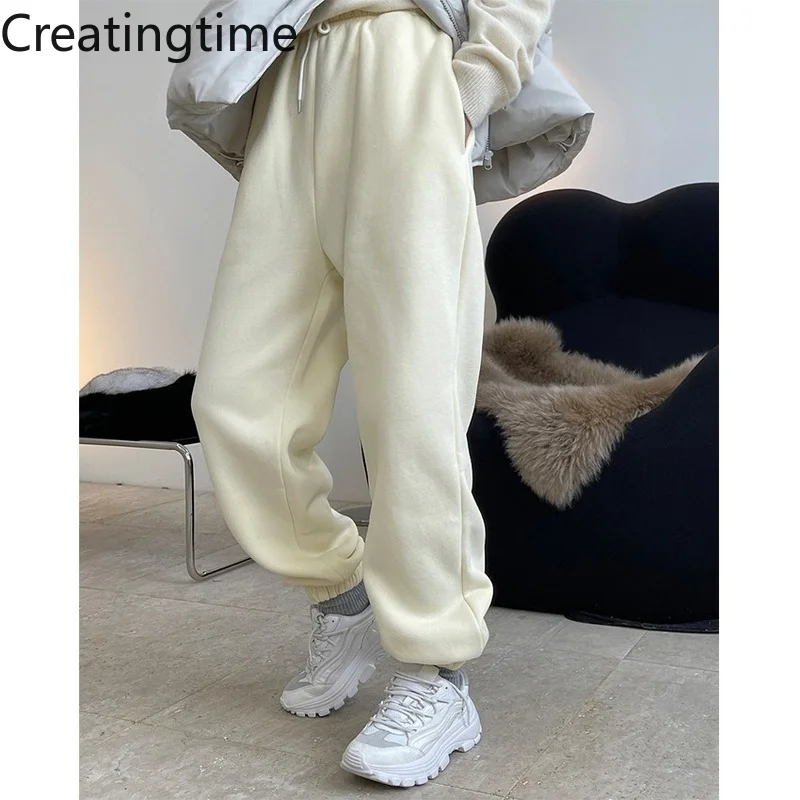 

Новинка весна-осень 2022, модные женские однотонные бархатные Свободные Повседневные свитера Creatingtime GA140