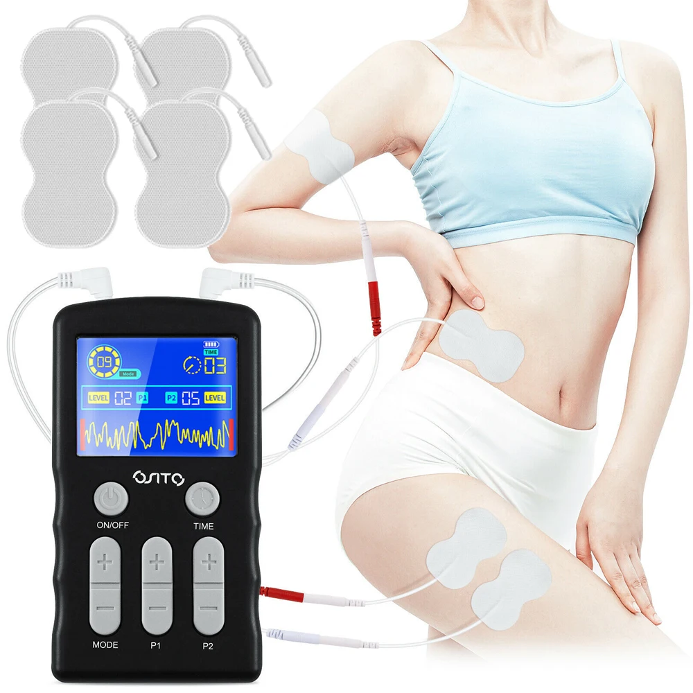 

Unit 25 Modes EMS Eletric Professional Muscle Stimulation Physiotherapy Tens Slimming Electrodes Machine Body Pulse Massager Pad