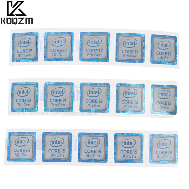 8th Generation I3 I5 I7 Celeron Intel CPU Xeon Pentium Processor Laptop Sticker