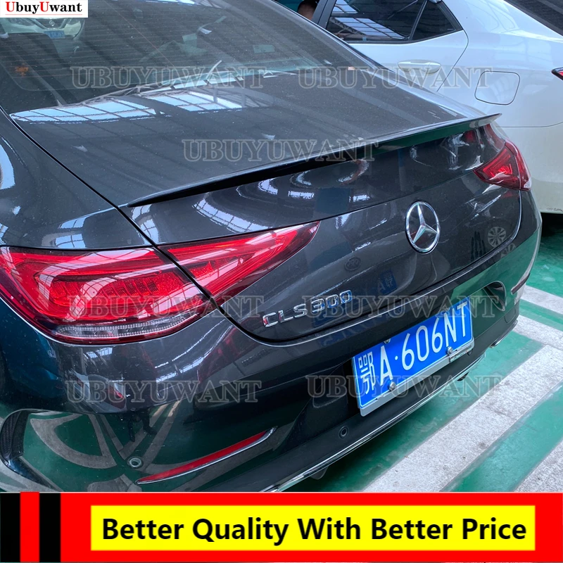 

Для Mercedes CLS W257 реальное углеродное волокно Автомобильный задний спойлер на крышу RT стиль для Benz CLS200 CLS300 2017-2022