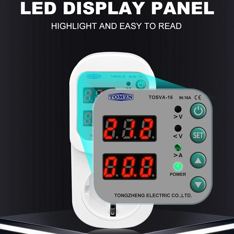 Розетка TOMZN для защиты от переменного тока 110 В 220 16 А