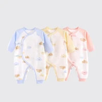 childrens jumpsuit baby boneless long sleeved butterfly clothes baby slanted clothes air conditioning clothes