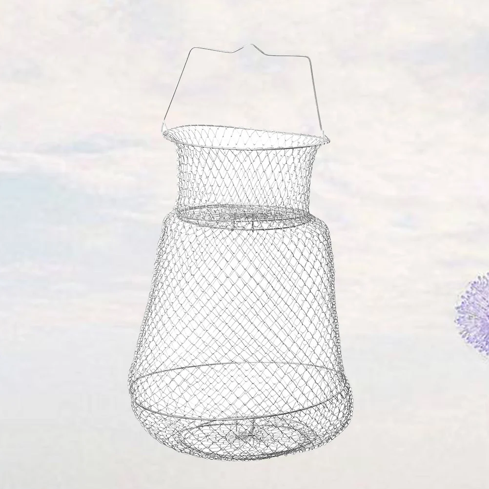 

44 CM Fishing Gadgets Fishing Throw Net Crab Trap Vessel Tools Foldable Fish Cage Folding Fishing Net