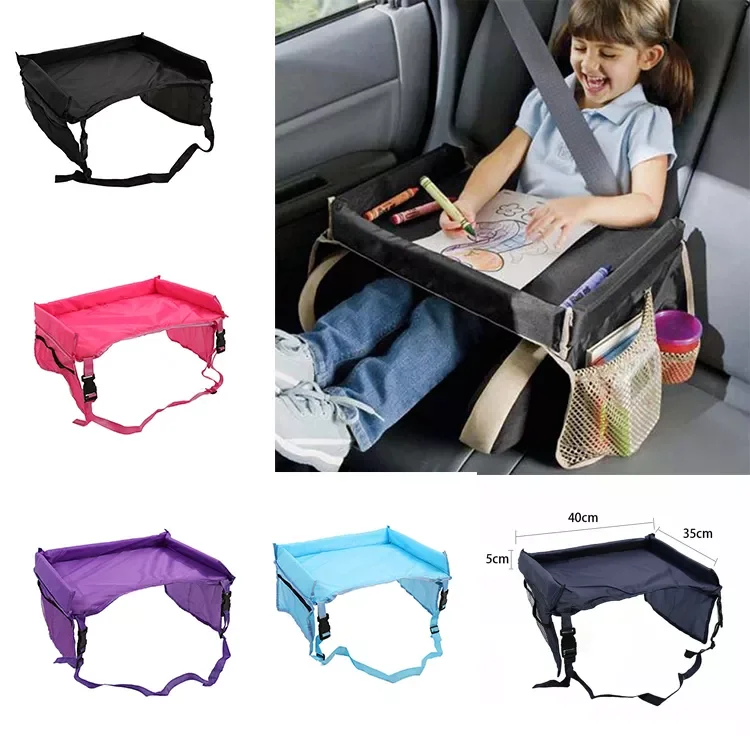 

Baby Car Seat Organizer Tray Stroller Kids Toy Food Holder Desk Children Portable Table for Car Child Table Storage