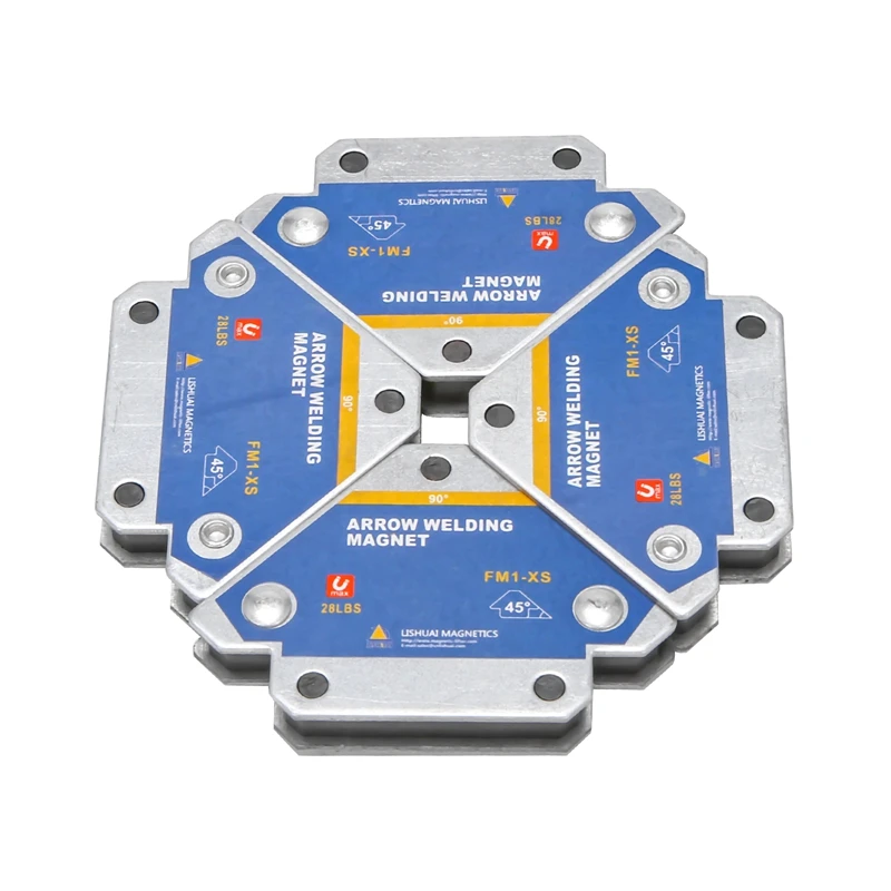 

4Pcs Magnetic Welding Holders Multi-Angle Solder Magnet Weld Fixer Positioner Ferrite Holding Auxiliary Locator Tools