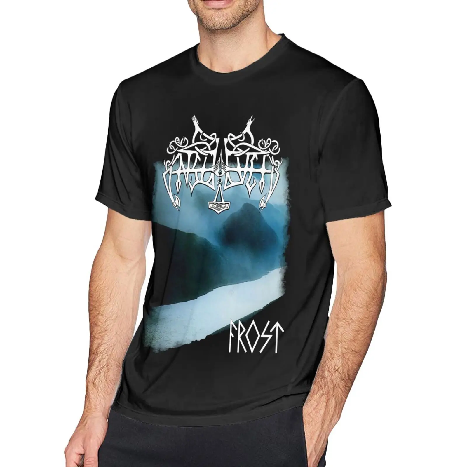 

Футболка Мужская/женская с коротким рукавом и принтом Enslaved Frost Xs