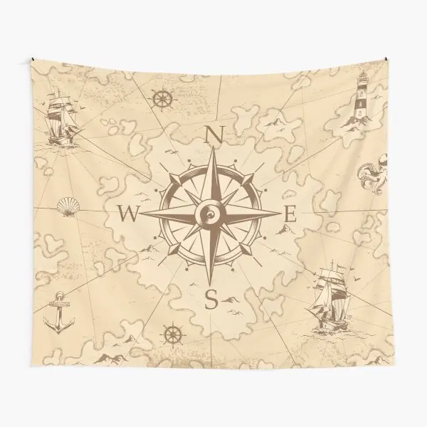 

Vintage Pirate Is Map Tapestry Art Decoration Travel Blanket Wall Beautiful Home Bedroom Bedspread Hanging Towel Colored Yoga