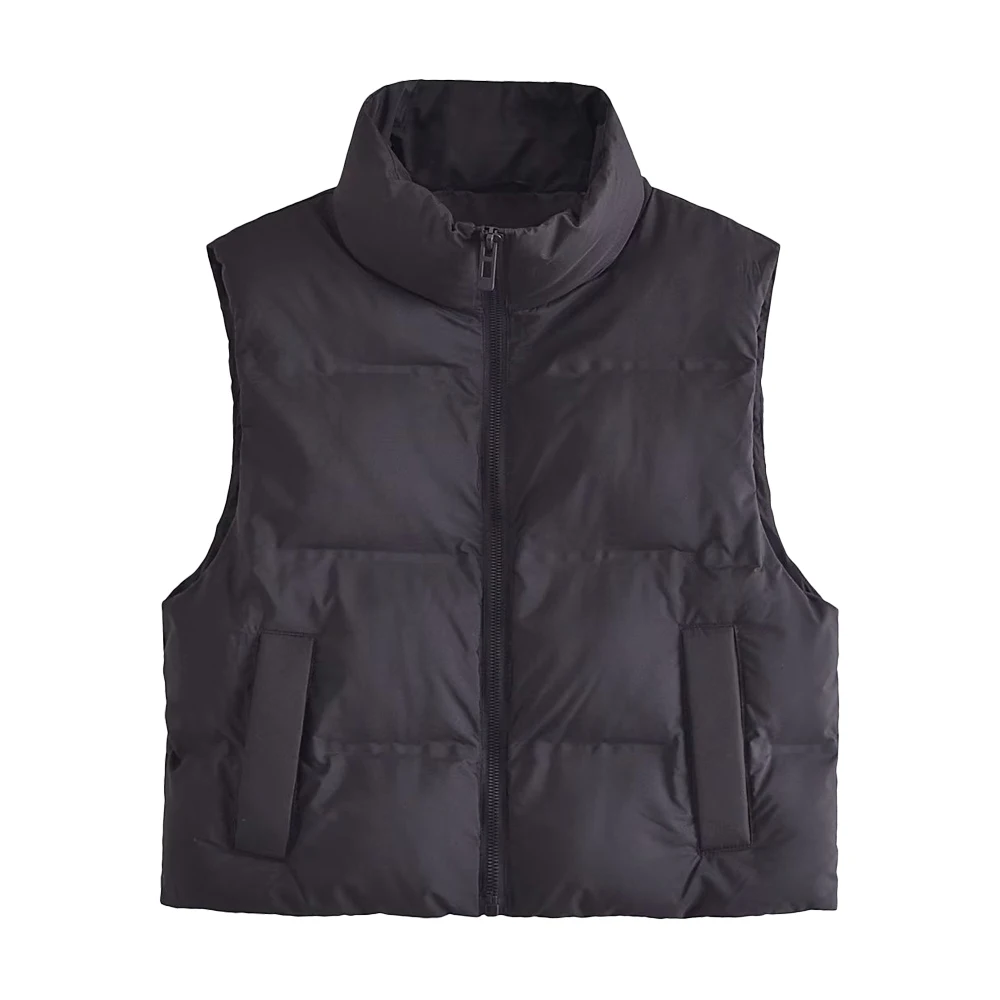 

Autumn and Winter Women's Clothing 2022 New Sleeveless Cotton Vest Casual Fashion Solid Color Elegant Female Chic Vest Mujer