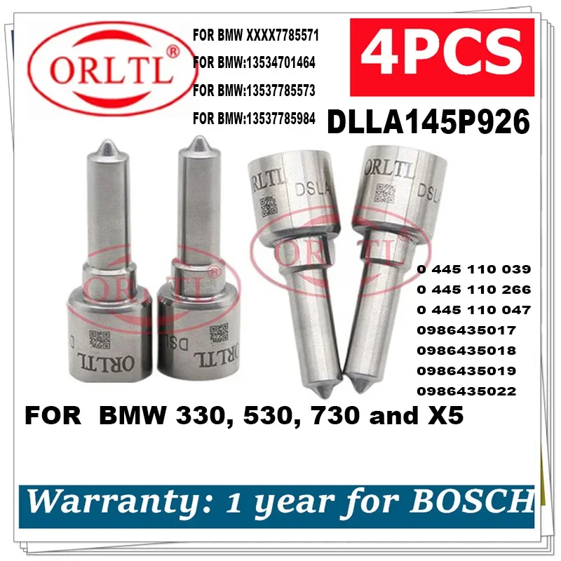 DLLA145P926 0 433 171 616 для BMW 0445110047 0445110039 0445110266 0986435018 0986435019 0986435017 0986435022 Насадка 4шт.