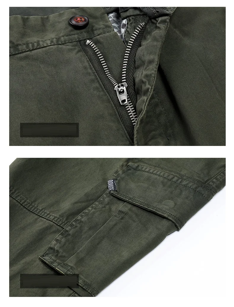 Брюки-карго мужские тактические хлопок много карманов длинные штаны для бега