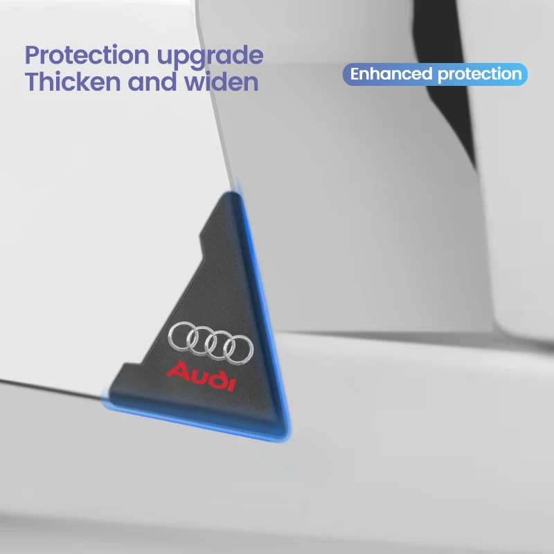 2 шт. защитная наклейка на угол двери автомобиля для Audi Sline quattro RS A1 A2 A3 A4 A5 A6 A7 A8 Q1 Q2 Q3