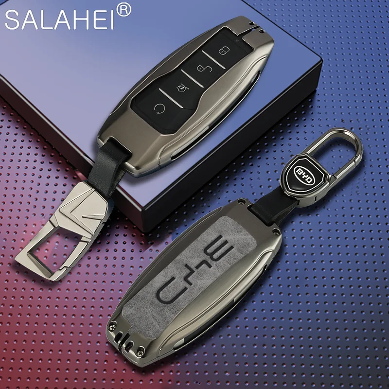 

Car Key Case Cover For Car For BYD Han Ev Tang Dm/Qin PLUS/Song Pro/MAX/Yuan Atto 3 Han EV Dolphin 2018-2021 Keyring Accessories