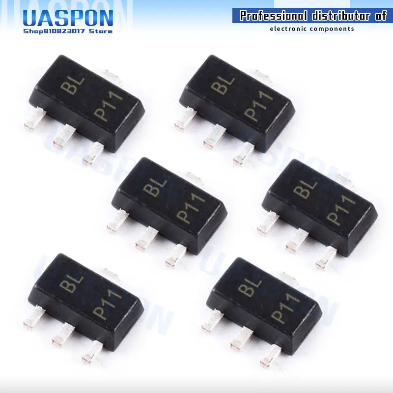 50 шт., флэш-транзистор-89, модель BCX56, флэш-дисплей, флэш-транзистор NPN 1A 80V