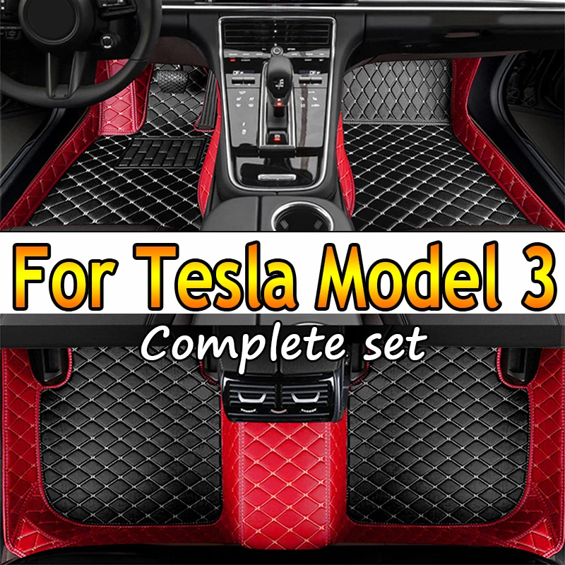 

Автомобильные коврики для Tesla Model 3, 2019, 2020, 2021, оригинальные автомобильные накладки на ножки, аксессуары для интерьера