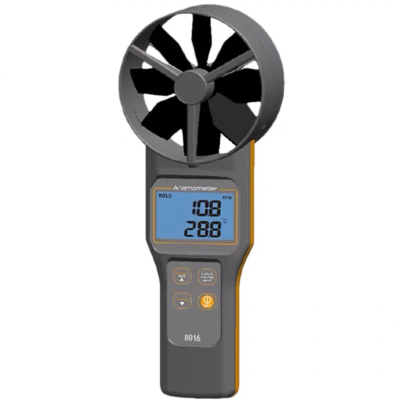 

AZ8916 New Digital TEMP&Anemometer Measures Air Velocity Volume Temperature Tester