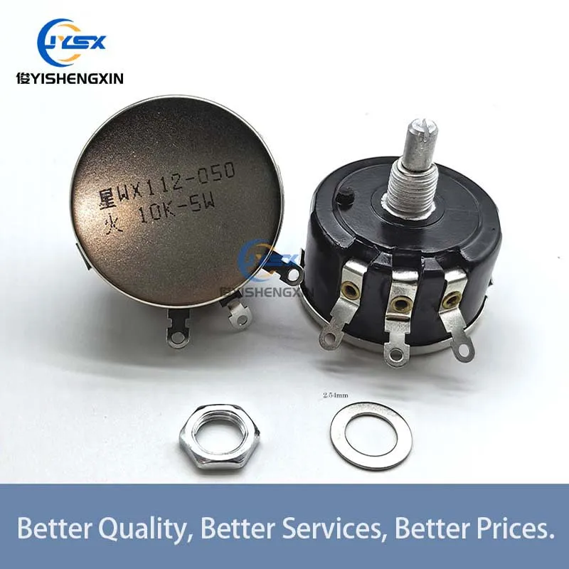 20 шт. подстроечный потенциометр WX112 5 Вт один круг проволочный обмоточный 100R 220R 330R