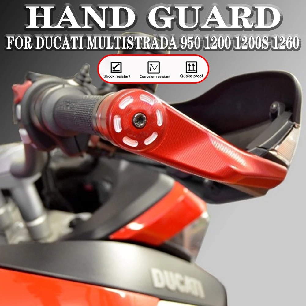 

CNC Aluminum Motorcycle Accessories Handlebar Handguards Hand Guard Protector For Ducati Multistrada 950 1200 1200S 1260