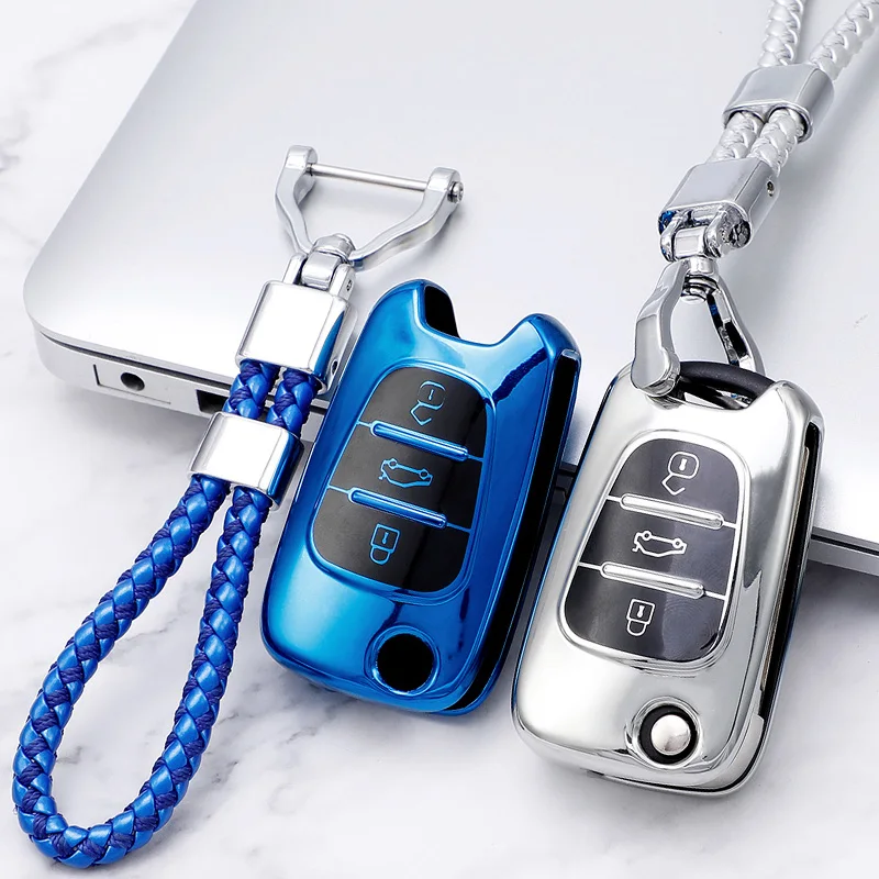

Car Key Case for Kia Sportage Rio 3 Soul Optima Ceed Pro k2 k5 Pride for Hyundai i20 i30 ix20 ix35 Elantra Accent Shell Cover