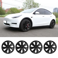 4pcs 19 inch wheel cap for tesla model y 2021 2018 2022 performance replacement hub cap automobile hubcap full cover accessories