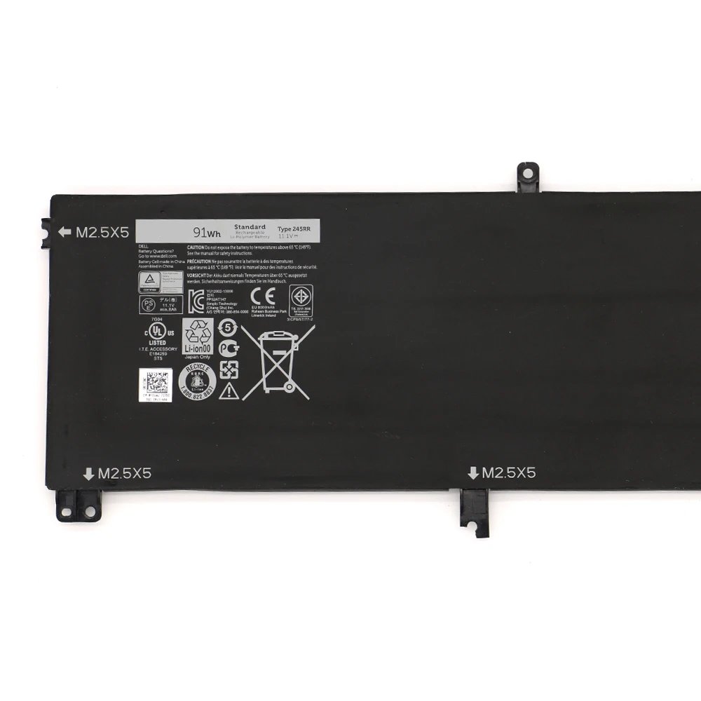 Новый аккумулятор 245RR для ноутбука Dell XPS 15 9530 9535 Precision M3800 Series TOTRM H76MV 7D1WJ 11 1 V 91Wh SHUOZB
