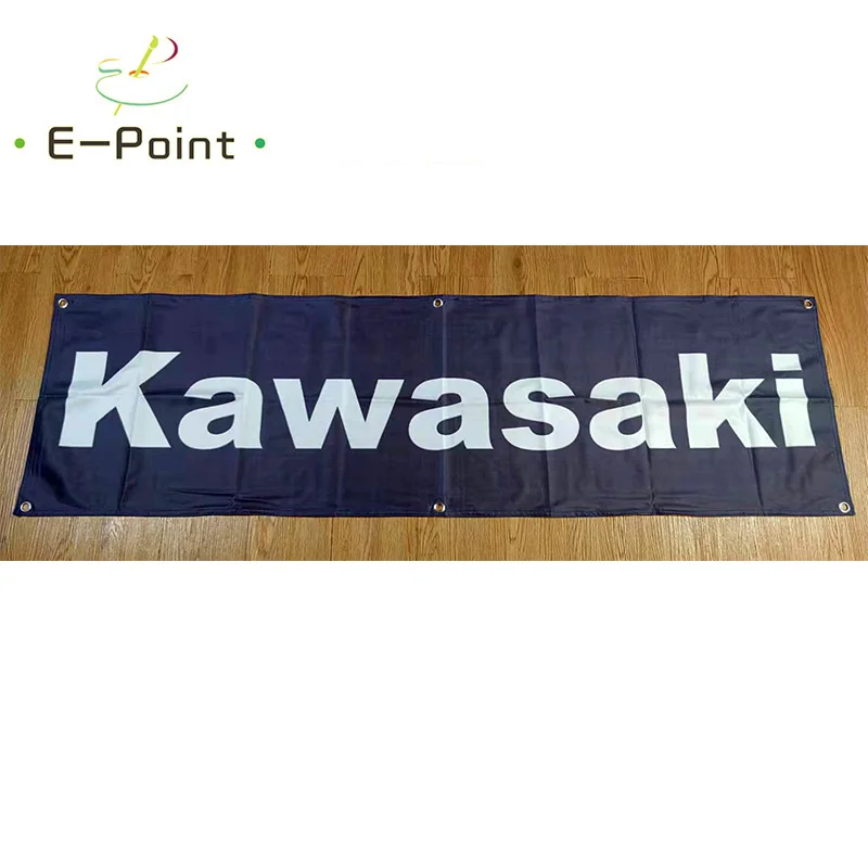 130GSM 150D Material Japan Kawasaki Motorcycles Banner 1.5ft*5ft (45*150cm) Size for Home Flag Indoor Outdoor Decor yhx035
