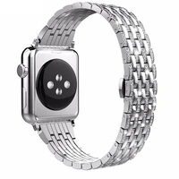 stainless steel strap for apple watch band 44mm 40mm 45mm 41mm diamond bracelet wrist iwatch series 7 6 5 4 se 42mm 38mm correa
