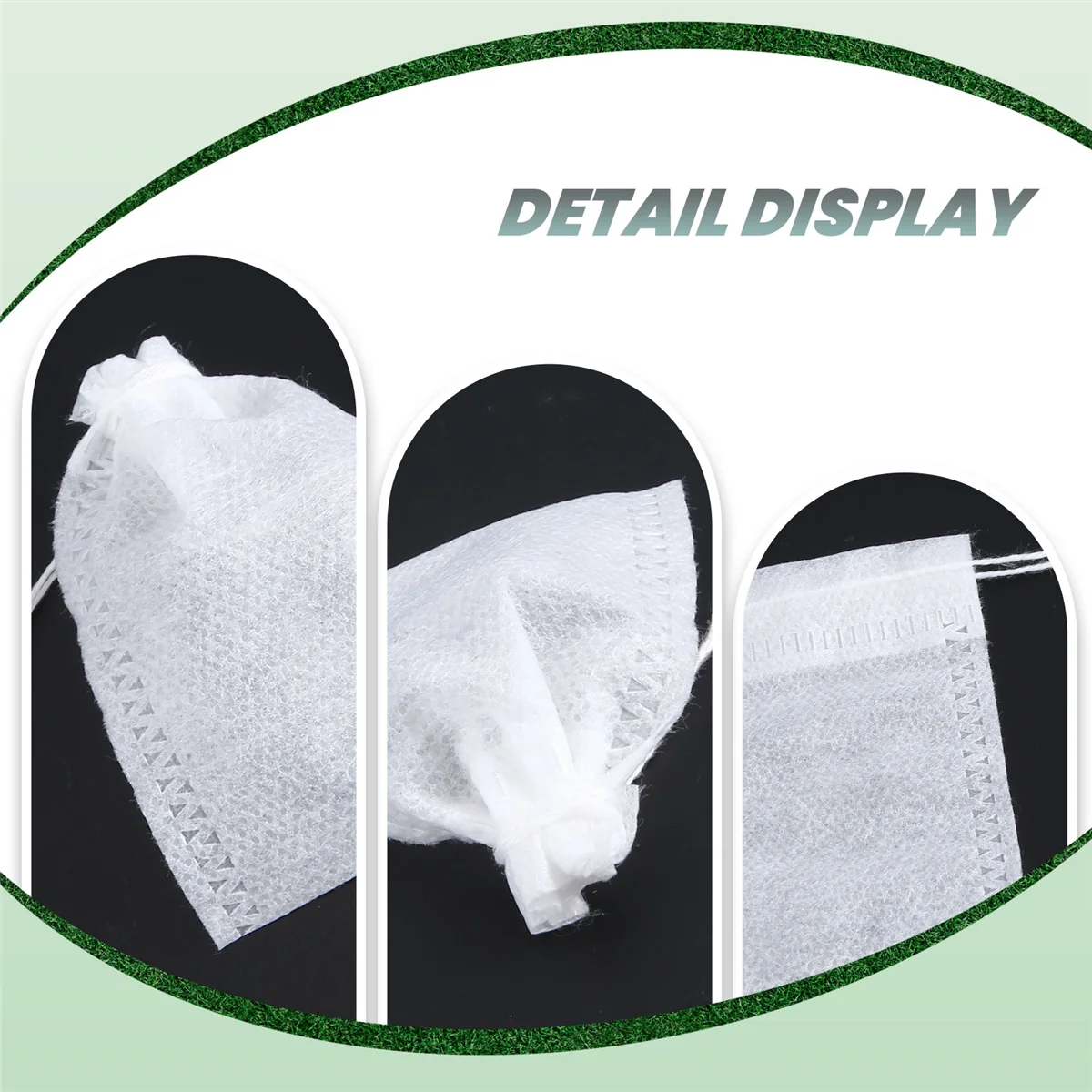 100 Pcs Disposable Empty Tea Bag String Heat Seal Filter Paper