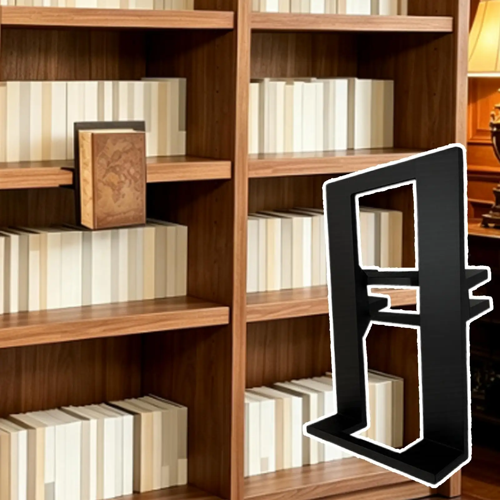 Фото Уникальная декоративная полка для книг, напечатанная на 3D-принтере, подвесная подставка для хранения книг, книжный стеллаж для дома, библиотеки, классной комнаты. №2