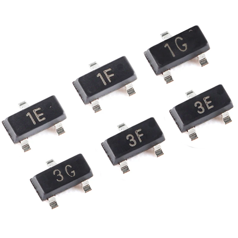 

100PCS BC847 BC847A BC847B BC847C BC857 BC857A BC857B BC857C 1E 1F 1G 3E 3F 3G SOT23 NPN PNP The transistor