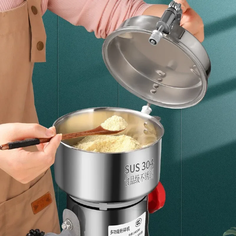 304 дробилка из нержавеющей стали бытовая мельница для муки измельчитель зерновой