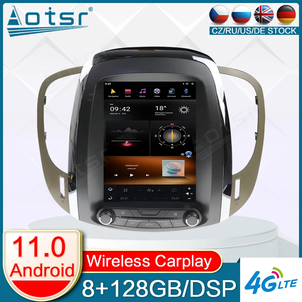 

8G+128G Android 11.0 Car Radio Qualcomm 665 For Buick Lacrosse 2009-2012 Stereo Screen Multimedia Player GPS Navigation Headunit