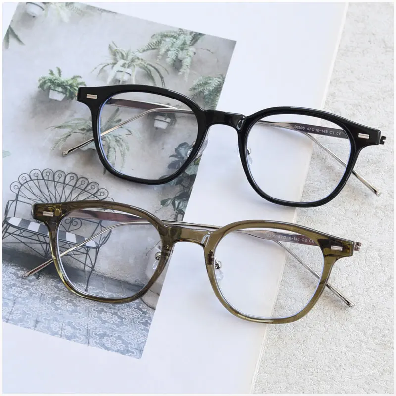 HBK ретро модные квадратные мужские оправы для очков TR90 женские брендовые