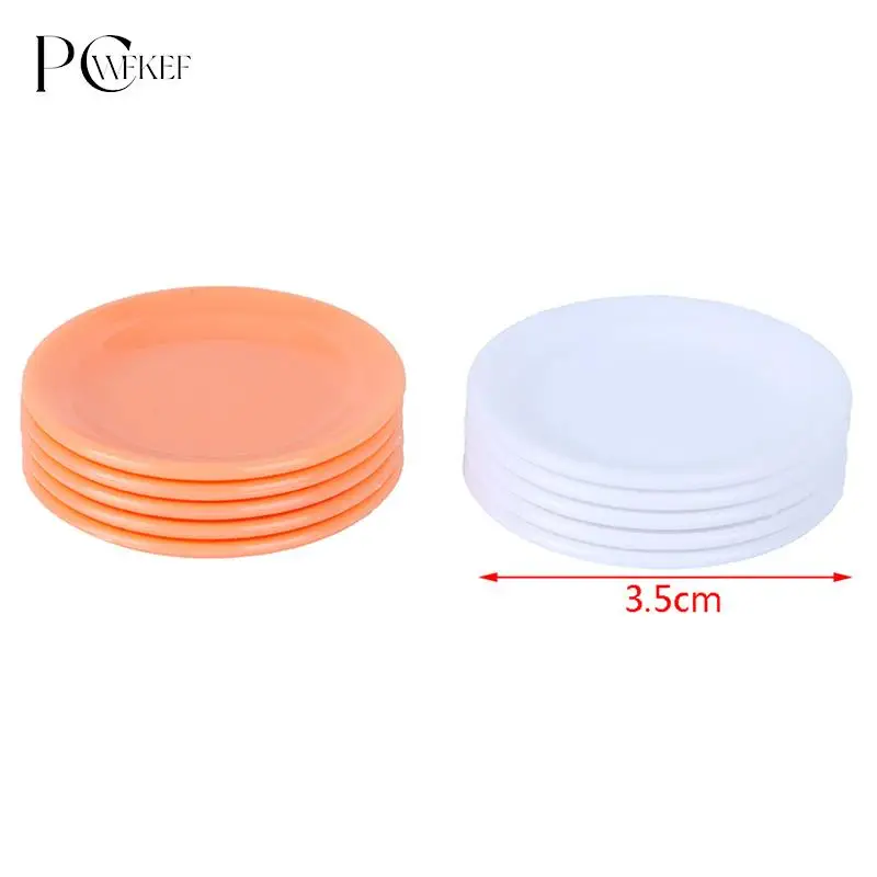 

5pcs 1:12 Dishes Plate Tableware Dolls House Furniture Miniatures Kitchen Toy Best Gifts For Dollhouse Accessories