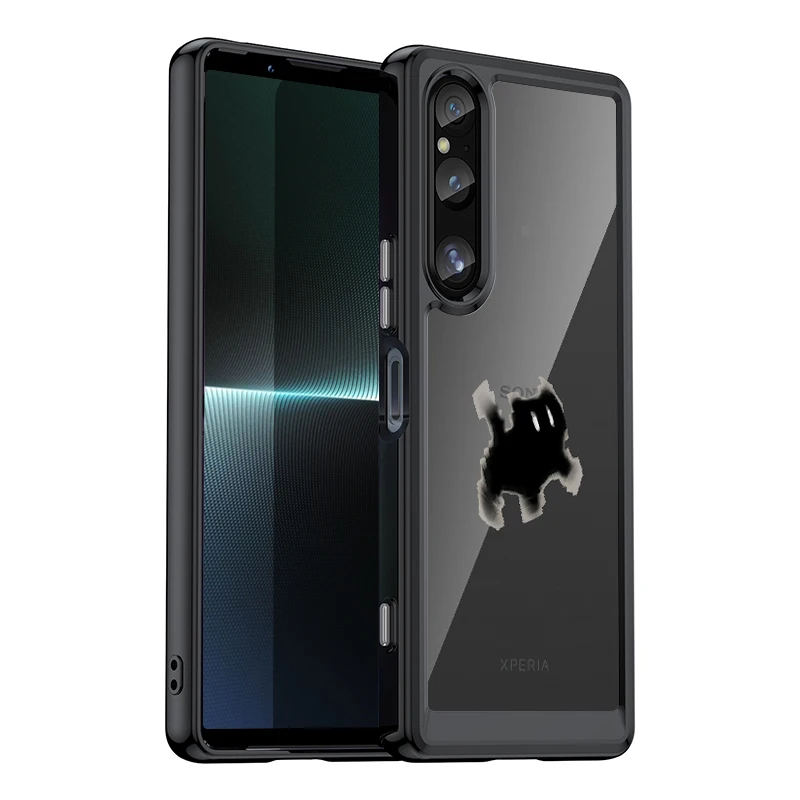 Yata для Sony Xperia 1 V 5G чехол телефона роскошный ударопрочный бампер защитный в стиле