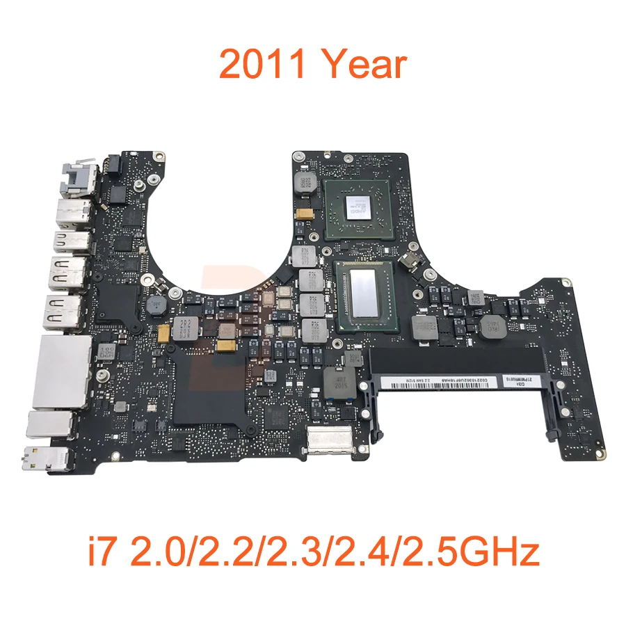 Оригинальная материнская плата A1286 для ноутбука MacBook Pro 15" с процессорами Core Duo 2, i5 и i7. Годы выпуска: 2008, 2009, 2010, 2011, 2012.