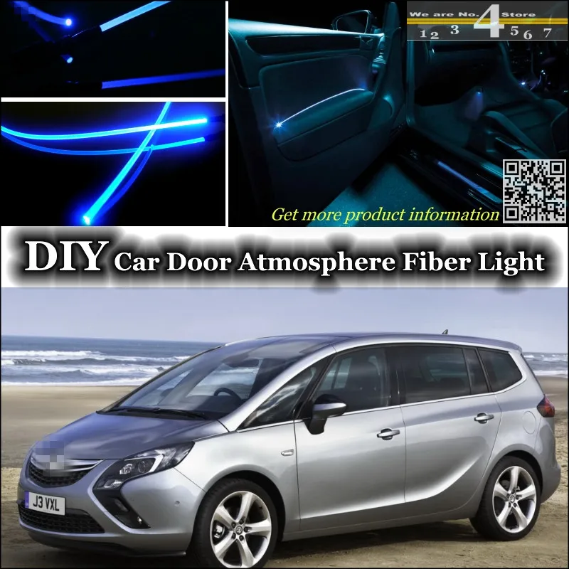 

interior Ambient Light Tuning Atmosphere Fiber Optic Band Lights For Opel Zafira A / B / C For Chevrolet Zafira Tourer Inside