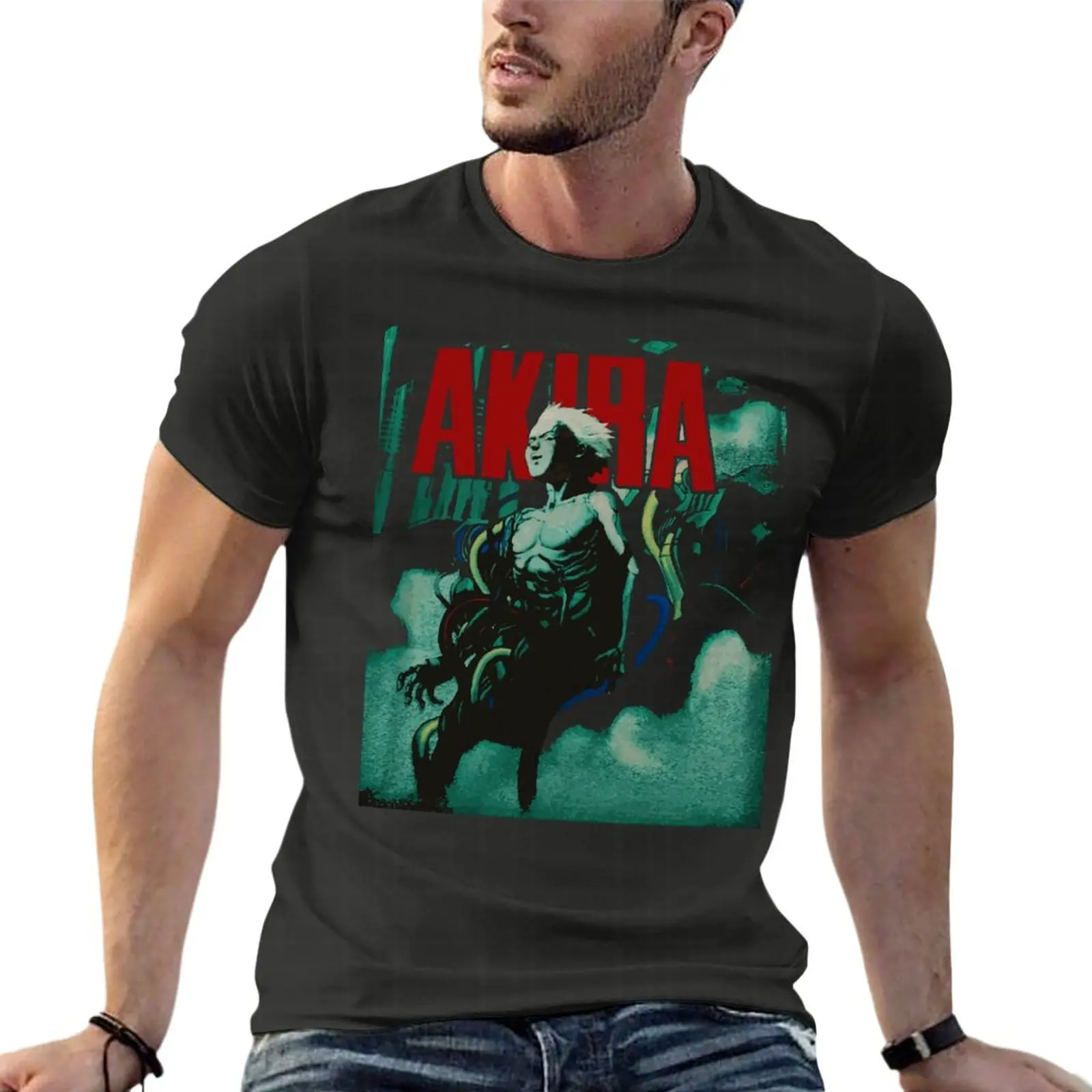 

Vintage 90S Akira Anime Cartoon Oversized Tshirt Funny Men Clothing Short Sleeve Streetwear Large Size Tops Tee