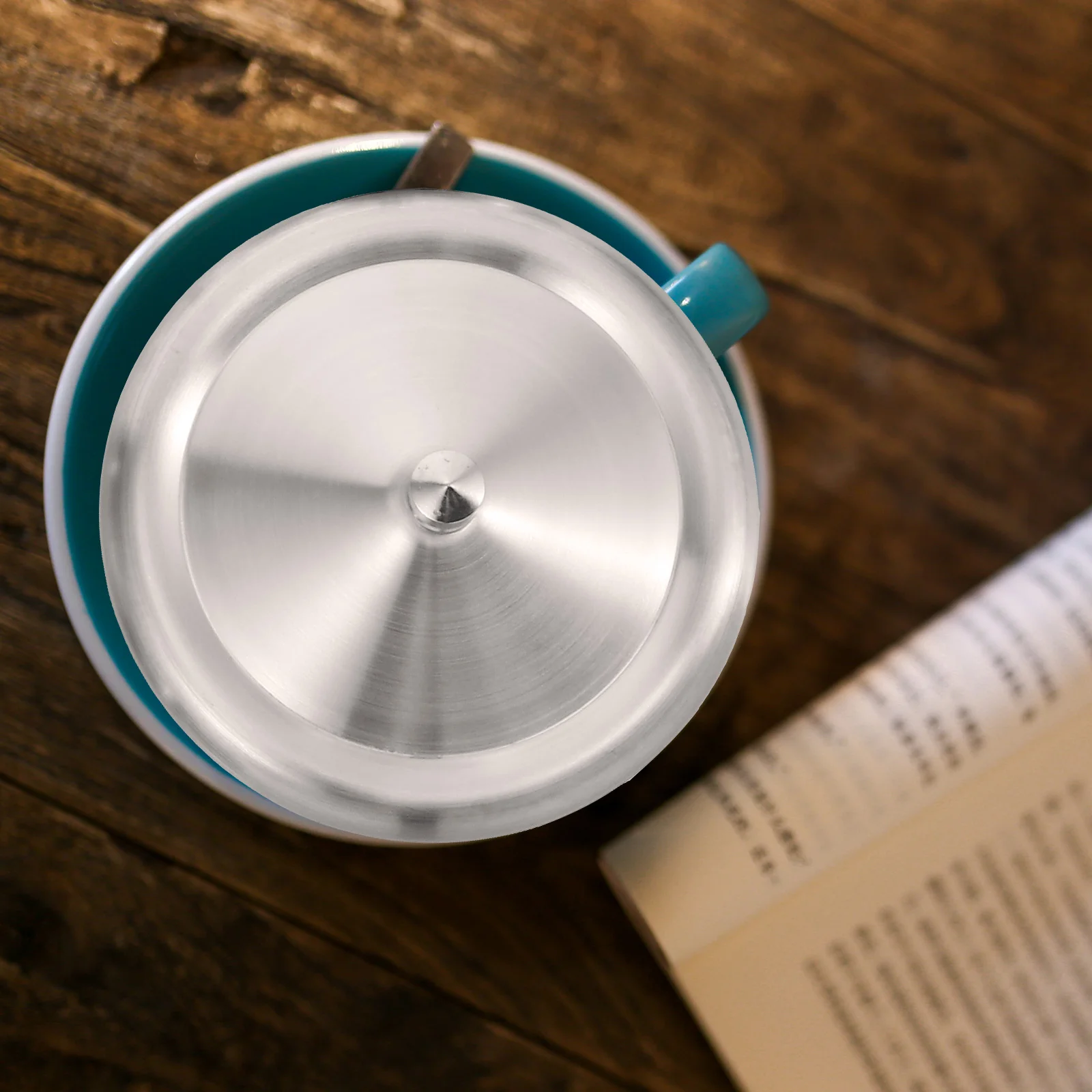 

Крышка для чашки, крышки для кружек, металлические крышки из нержавеющей стали для кофе, крышка для чаепития, герметичная сменная силиконов...